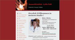 Desktop Screenshot of kosmetikstudio-lydiapohl.de